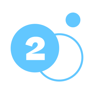 رقم 2 أزرق فاتح